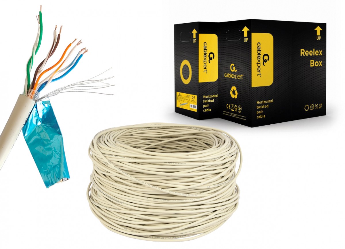Gembird Kabel FTP-ekranowany KAT 5e linka AWG24 305m szar