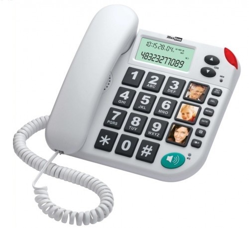 Maxcom Telefon przewodowy KXT480 BB, biały