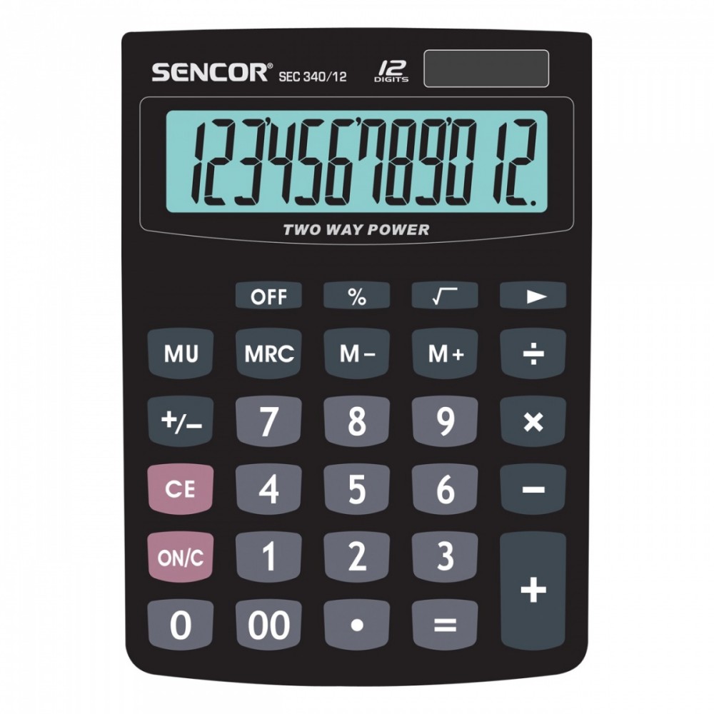 Фото - Калькулятор Sencor Kalkulator biurkowy SEC 340/12 ARSECKKSEC34012 