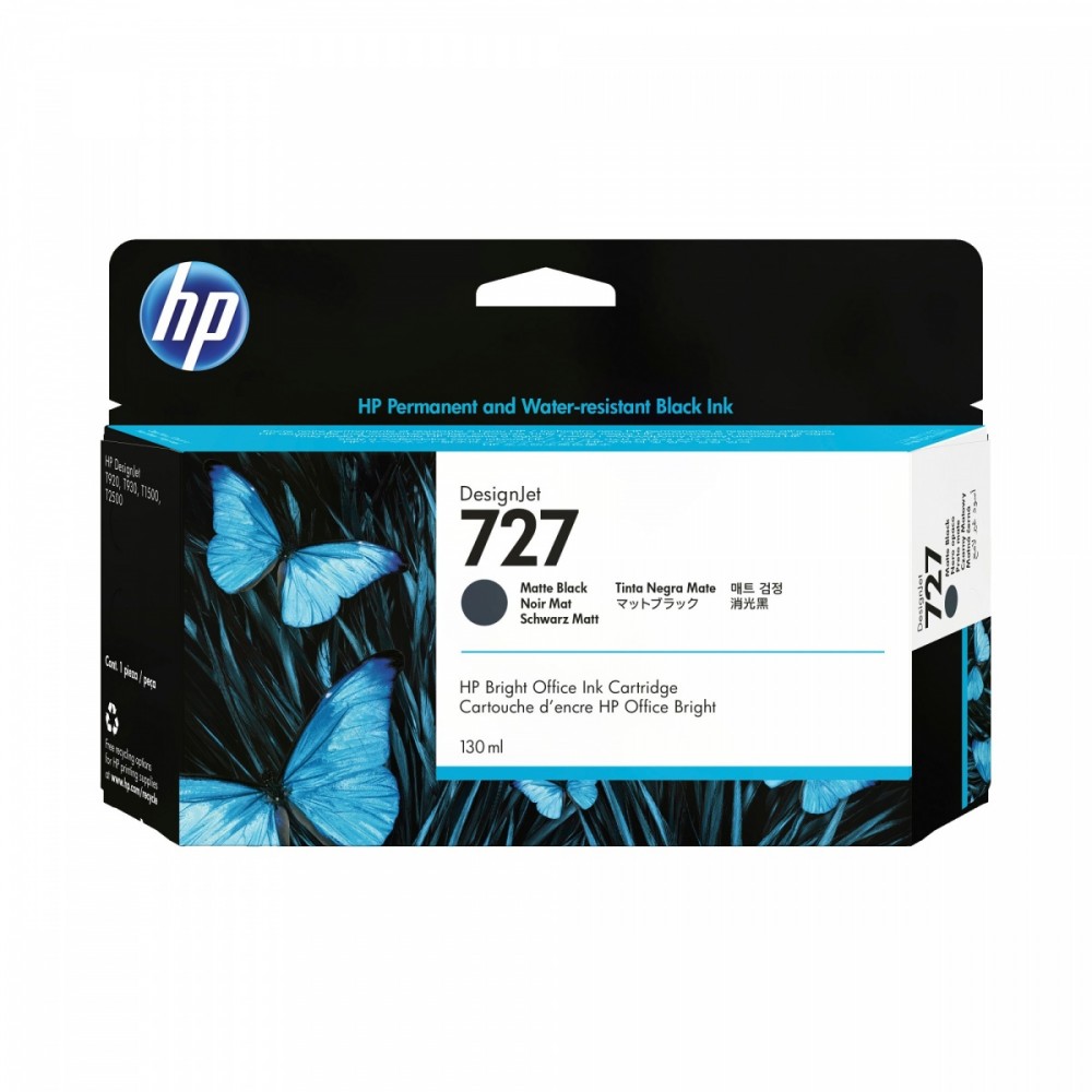 HP Tusz HP 727 130 ml Czarny matowy B3P22A