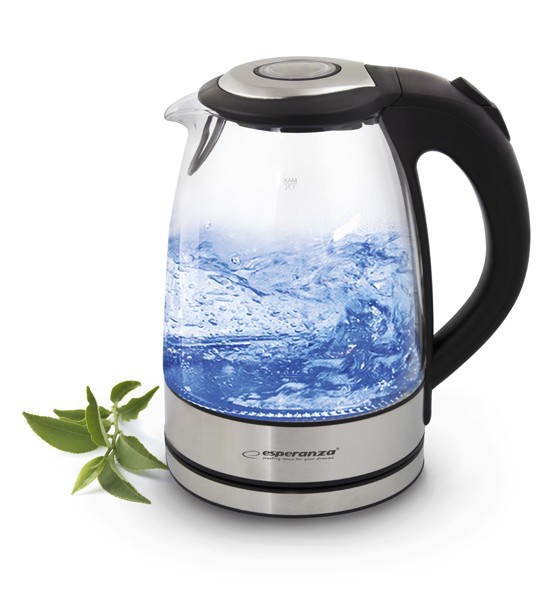 ESPERANZA CZAJNIK SZKLANY YOSEMITE 1.7L CZARNY EKK012