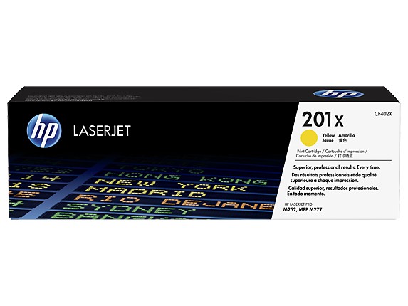 HP Toner 201X Yellow 2.3K CF402X