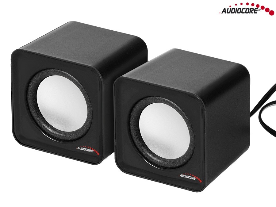 AUDIOCORE GŁOŚNIKI KOMPUTEROWE 6W USB BLACK AC870B