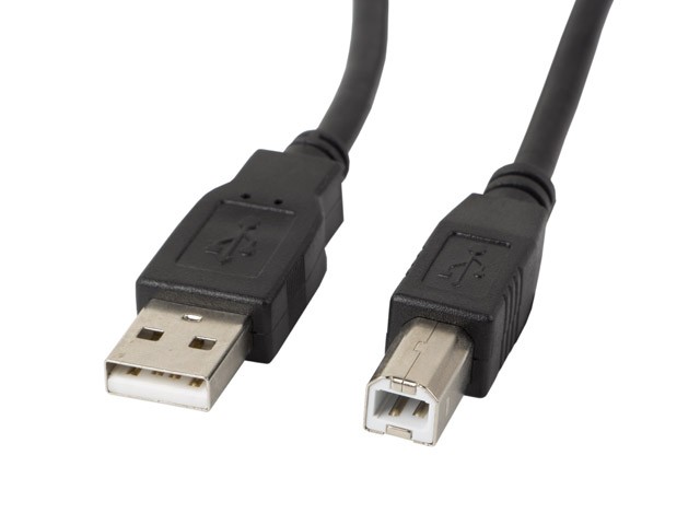 Lanberg kabel usb 2.0 am-bm 1.8m, czarny ca-usba-10cc-0018-bk
