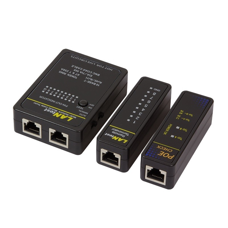 LogiLink Tester for RJ11,RJ45 and BNC cables, z remote unit & PoE Finder