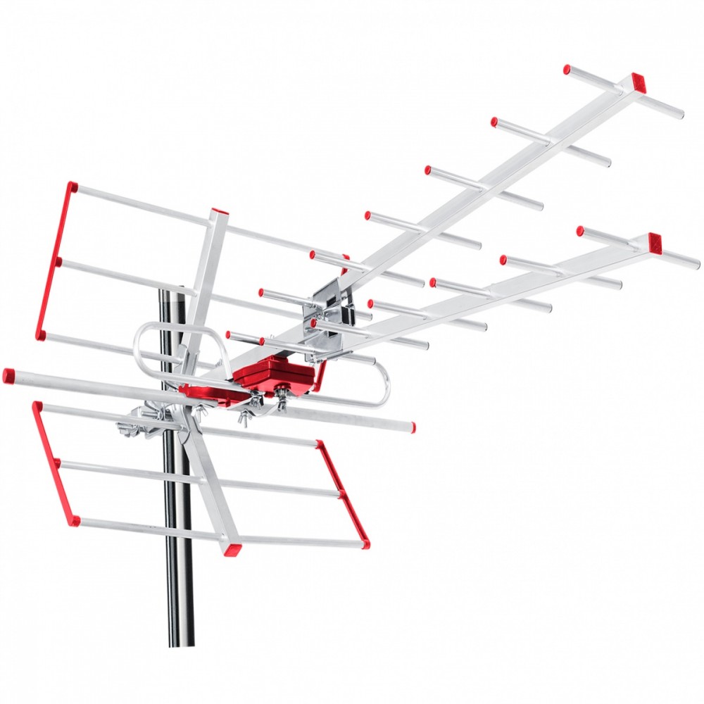 Maclean Antena zewnętrzna DVB-T/T2 H.265 HEVC TV Combo UHF MCTV-855