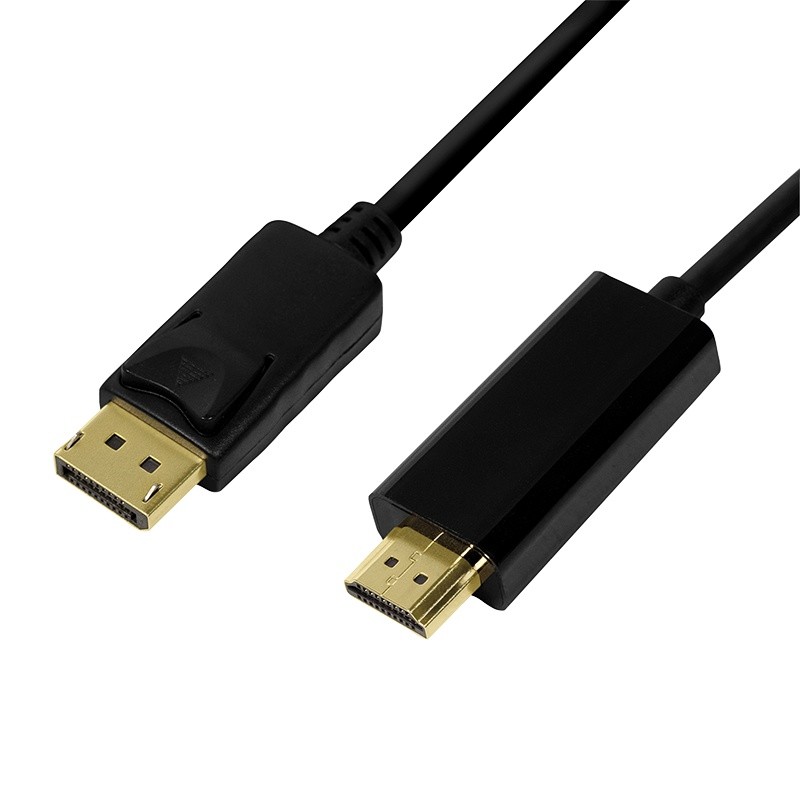 Фото - Кабель LogiLink Kabel DisplayPort 1.2 do HDMI 1.4 1m Czarny AKLLIVD00CV0126 