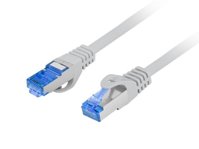LANBERG PATCHCORD S/FTP KAT.6A 0.5M SZARY LSZH