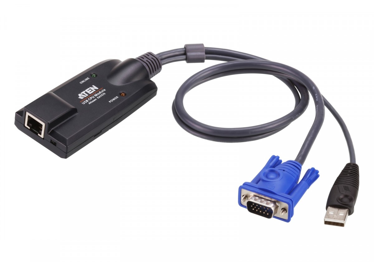 Zdjęcia - Przełącznik KVM ATEN Adapter USB VGA KVM z kompozytowym sygnałem wideo NUATNKVOKKA7170 