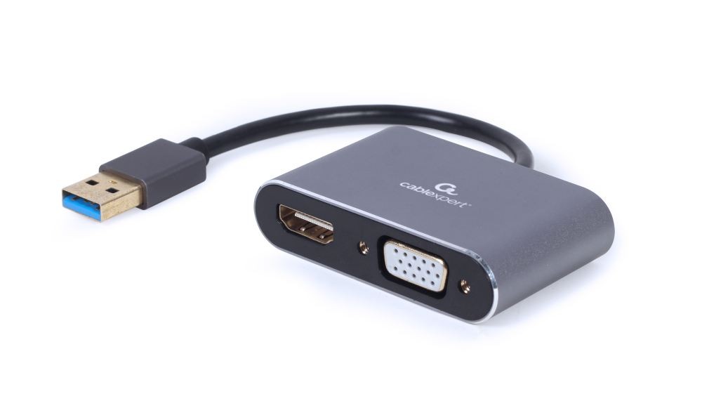 Фото - Кабель Gembird Adapter USB 3.0 to HDMI VGA D-SUB AIGEMA000000035 