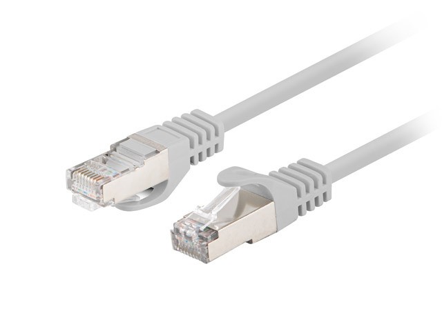 Zdjęcia - Kabel Lanberg Patchcord kat.6 FTP 1M 10-pack fluke passed szary AKLAGKSP6000713 